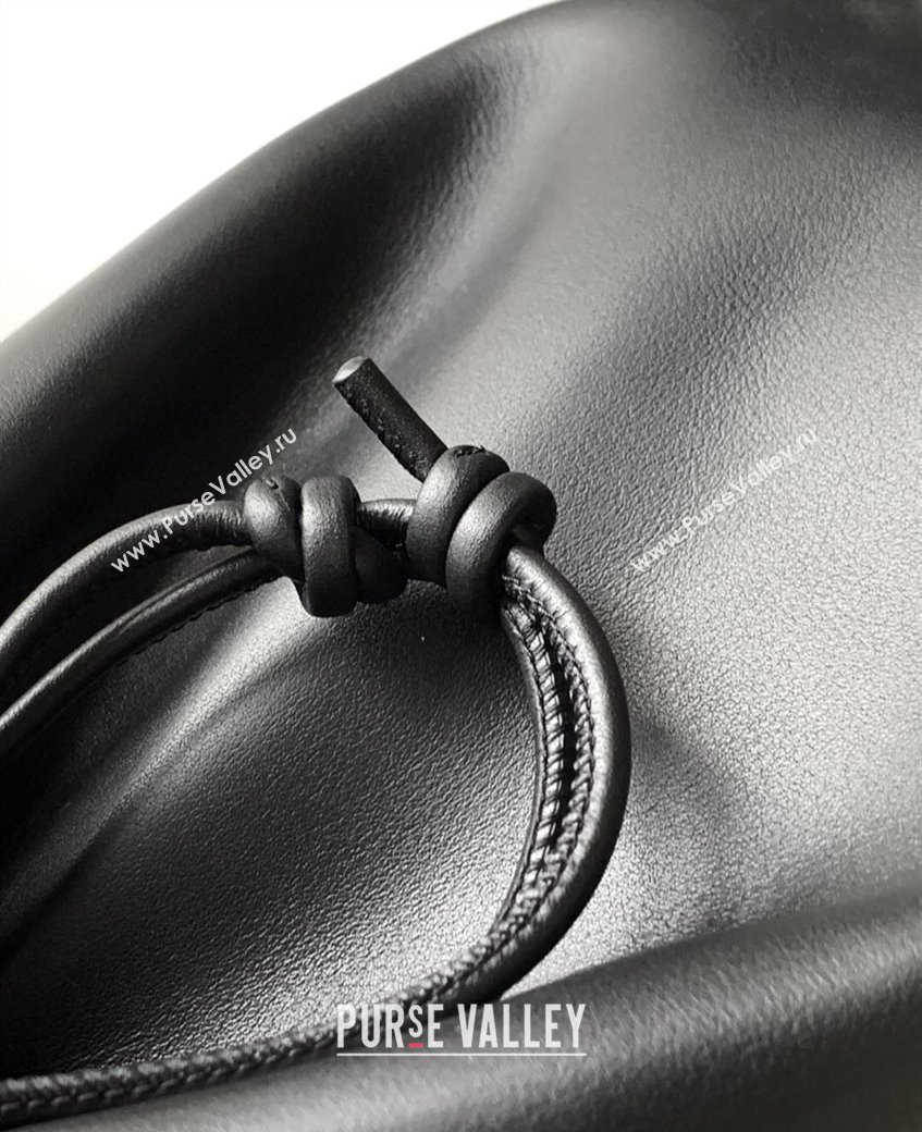 Loewe Pebble pouch Mini Bag in smooth calfskin Black 2025 9092 (Ys-250206073)