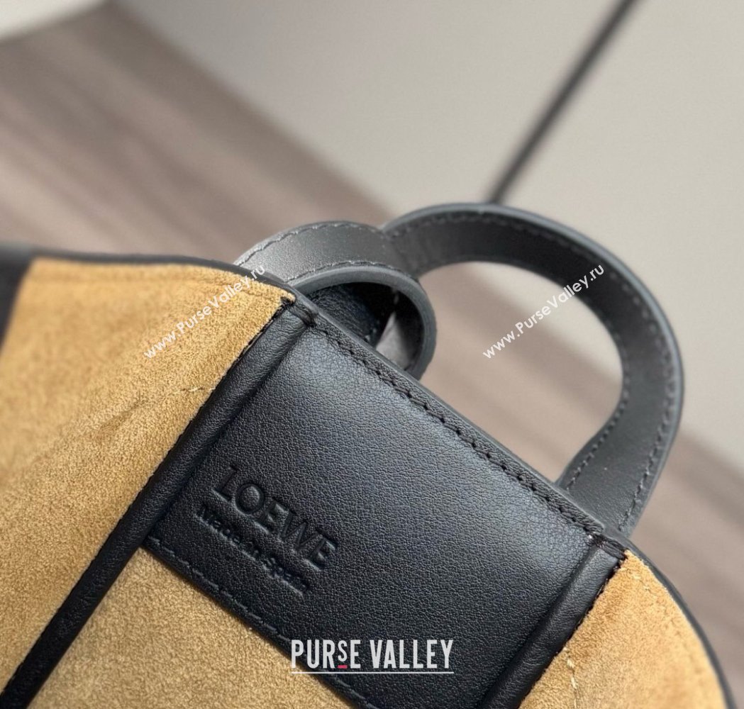 Loewe Hammock Slice bag in shiny calfskin Black 2025 012412 (Ys-250206064)