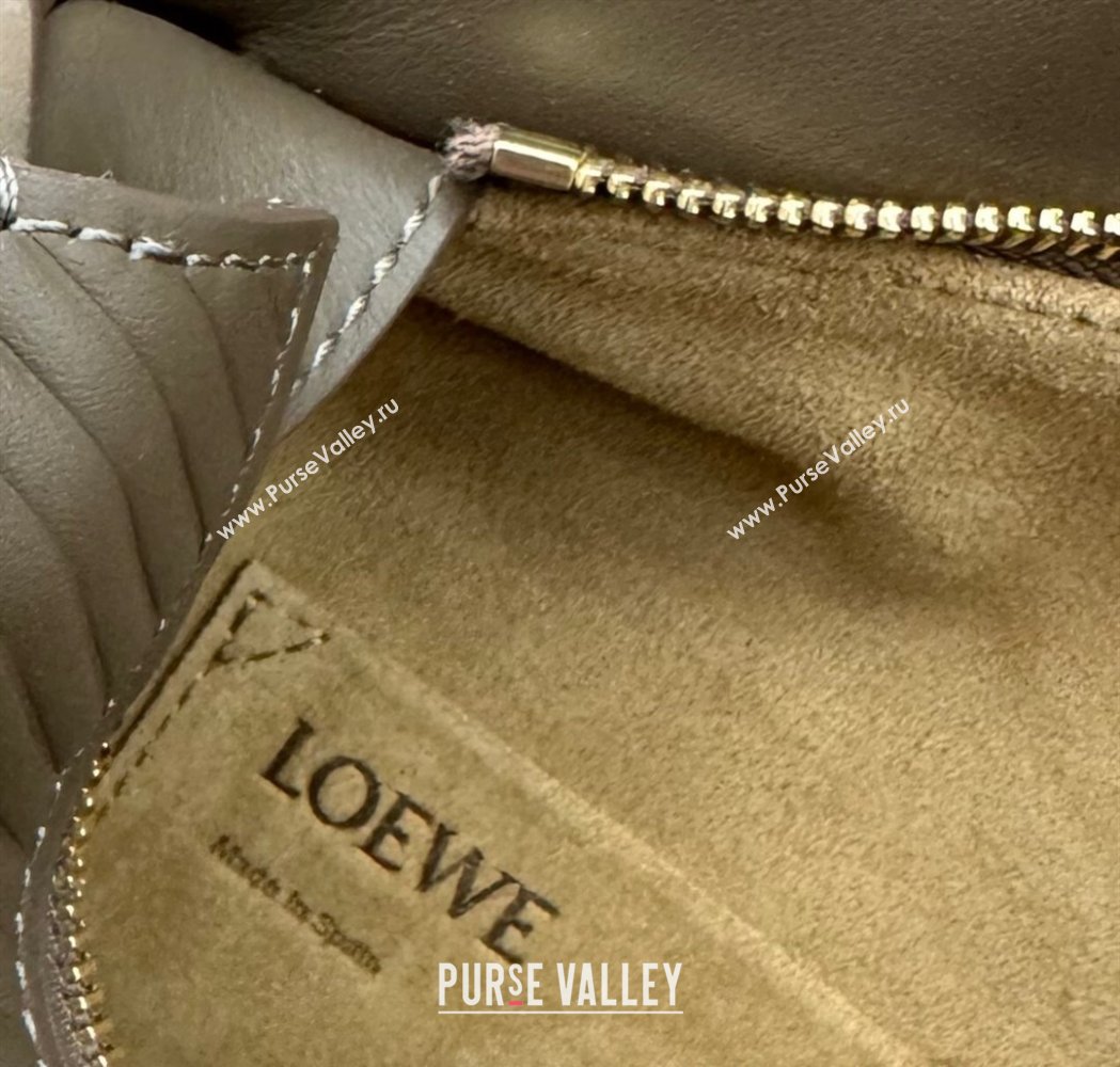 Loewe Small Puzzle bag in Embossed calfskin Winter Brown 2025 062324 (Ys-250206067)