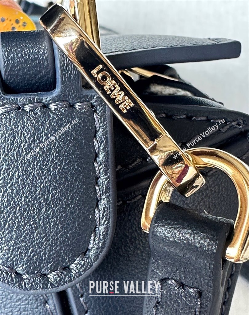 Loewe Mini Puzzle Edge embroidered bag in classic calfskin Black 2025 10173 (nana-250408045)