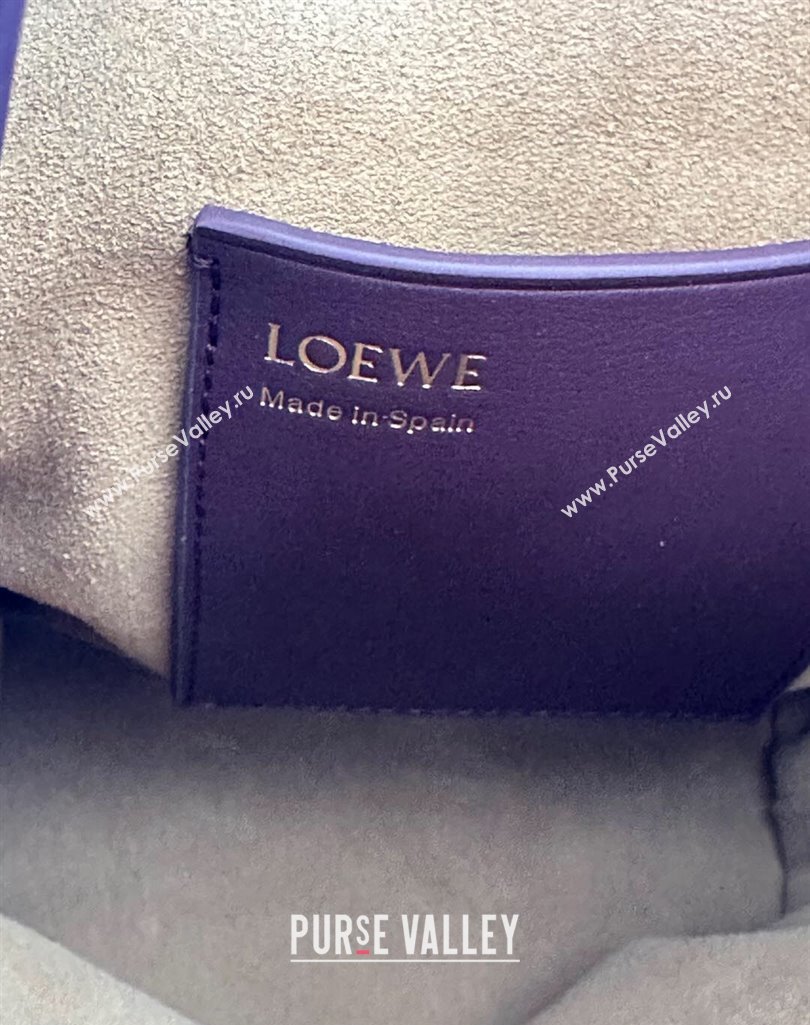 Loewe Pebble pouch Mini Bag in Smooth Calfskin Dark Burgundy 2025 9531 (nana-250408025)