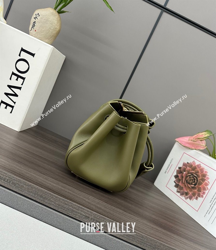 Loewe Small Madrid bag in supple calfskin Green 2025 012452 (YS-250801040)