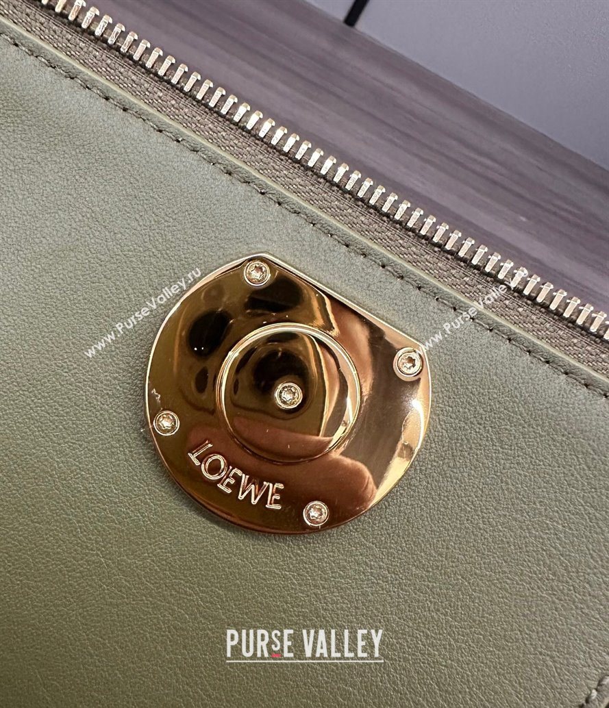 Loewe Small Madrid bag in supple calfskin Green 2025 012452 (YS-250801040)