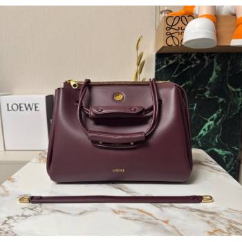 Loewe Large Madrid bag in supple calfskin Dark Burgundy 2025 052510 (YY-250801035)