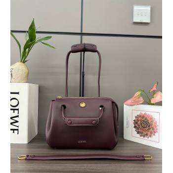 Loewe Small Madrid bag in supple calfskin Dark Burgundy 2025 012452 (YS-250801041)