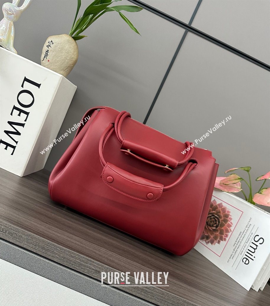Loewe Medium Madrid bag in supple calfskin Burnt Red 2025 052451 (YS-250801042)