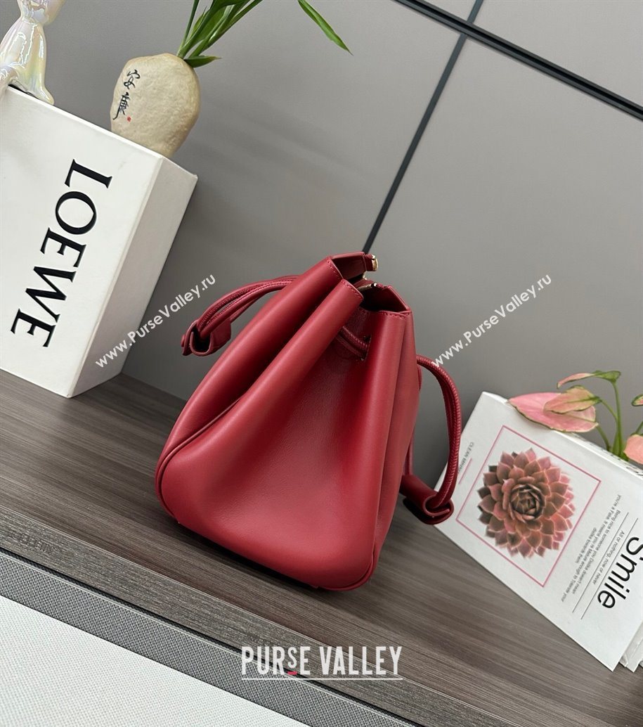 Loewe Medium Madrid bag in supple calfskin Burnt Red 2025 052451 (YS-250801042)