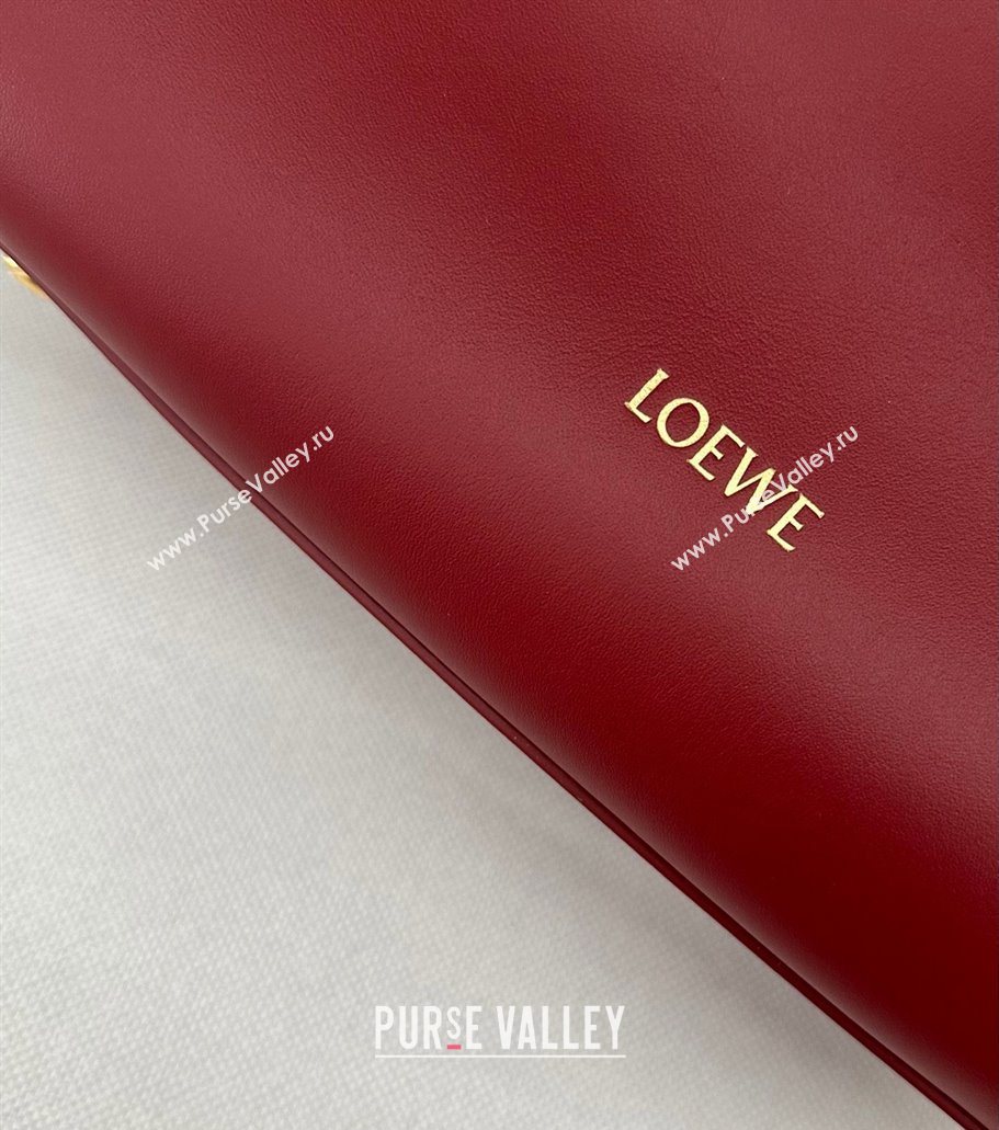 Loewe Medium Madrid bag in supple calfskin Burnt Red 2025 052451 (YS-250801042)