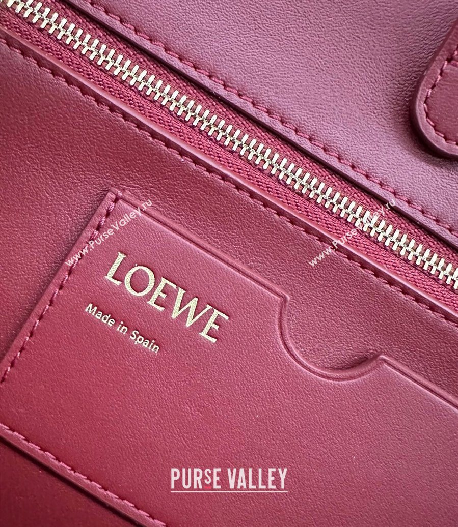 Loewe Medium Madrid bag in supple calfskin Burnt Red 2025 052451 (YS-250801042)