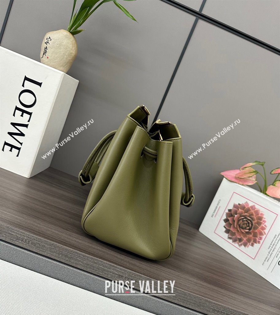 Loewe Medium Madrid bag in supple calfskin Green 2025 052451 (YS-250801044)