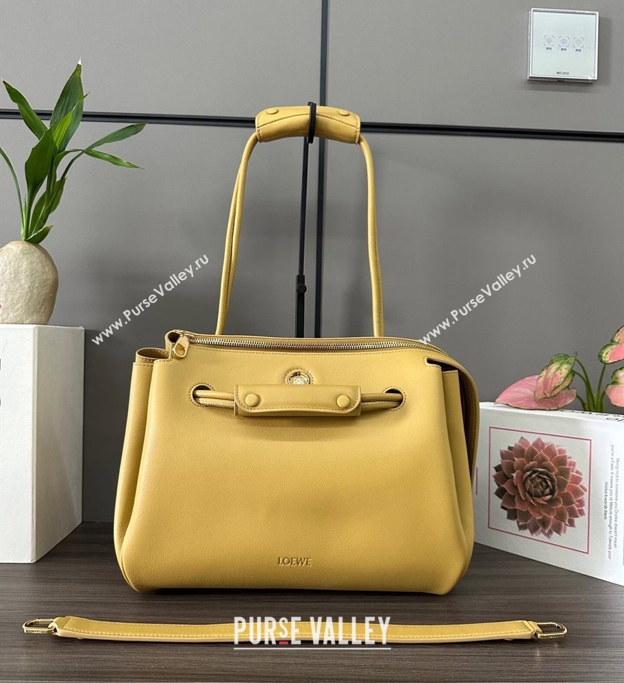 Loewe Medium Madrid bag in supple calfskin Yellow 2025 052451 (YS-250801045)