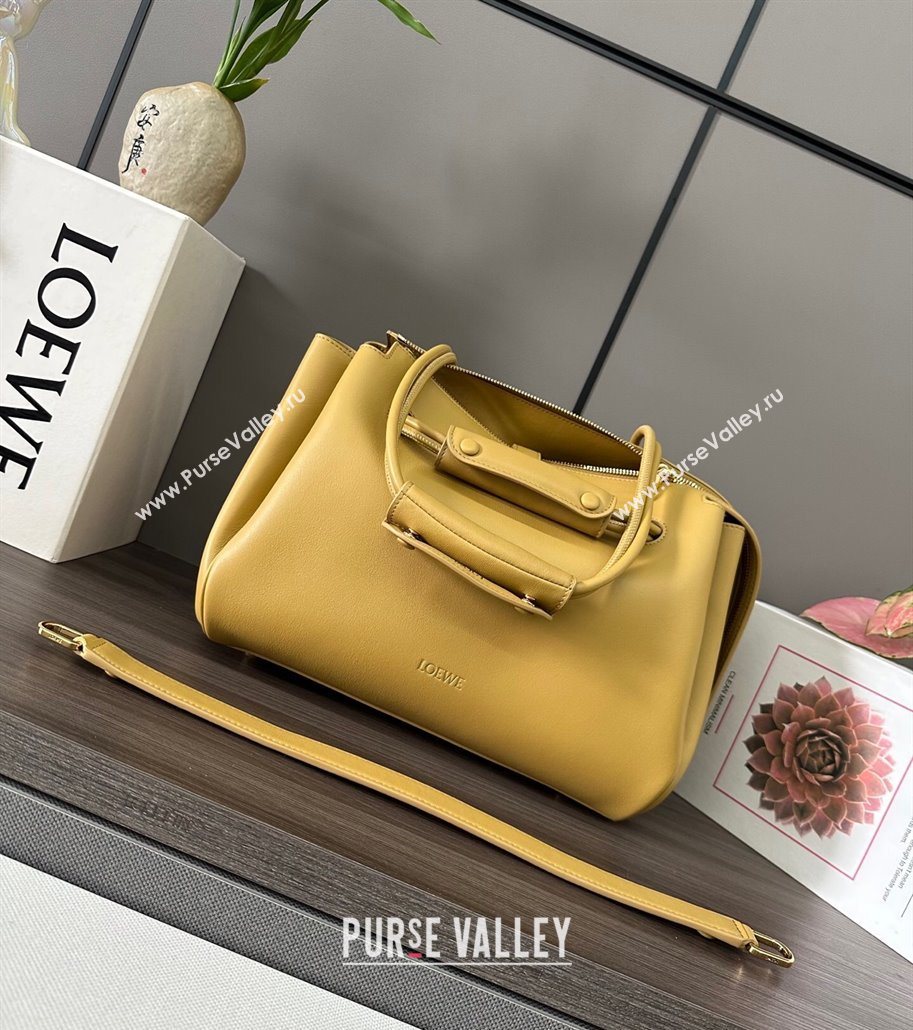 Loewe Medium Madrid bag in supple calfskin Yellow 2025 052451 (YS-250801045)