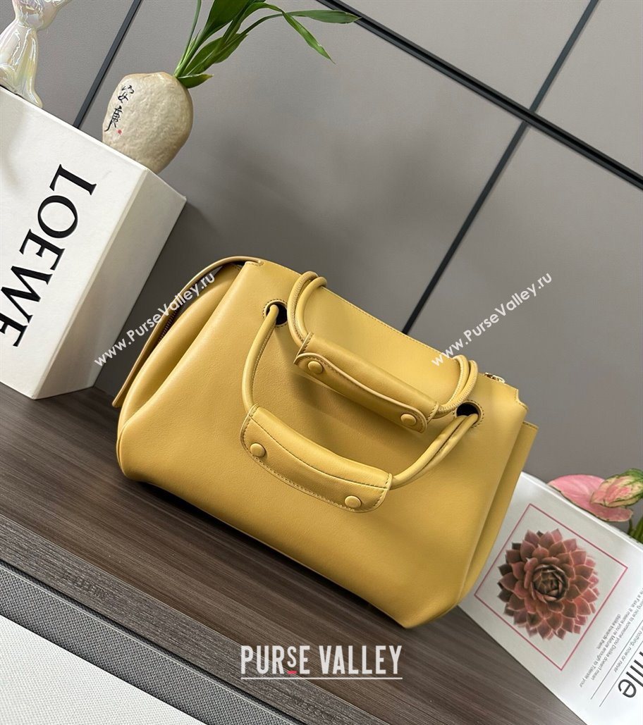 Loewe Medium Madrid bag in supple calfskin Yellow 2025 052451 (YS-250801045)