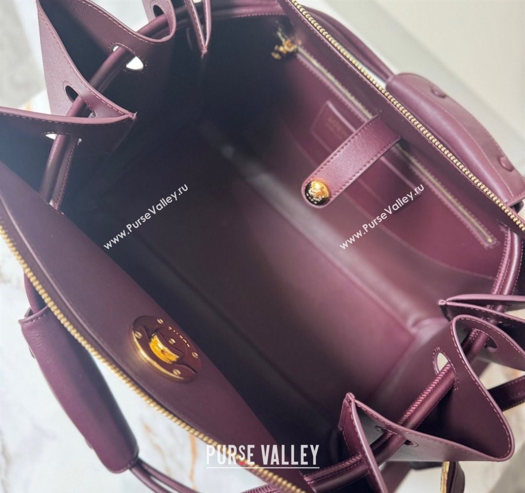 Loewe Large Madrid bag in supple calfskin Dark Burgundy 2025 052510 (YY-250801035)