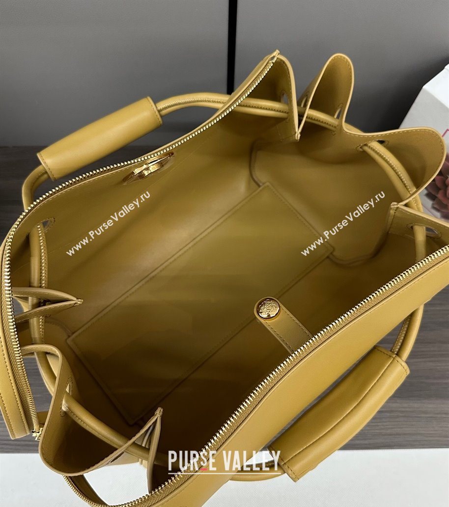 Loewe Medium Madrid bag in supple calfskin Yellow 2025 052451 (YS-250801045)