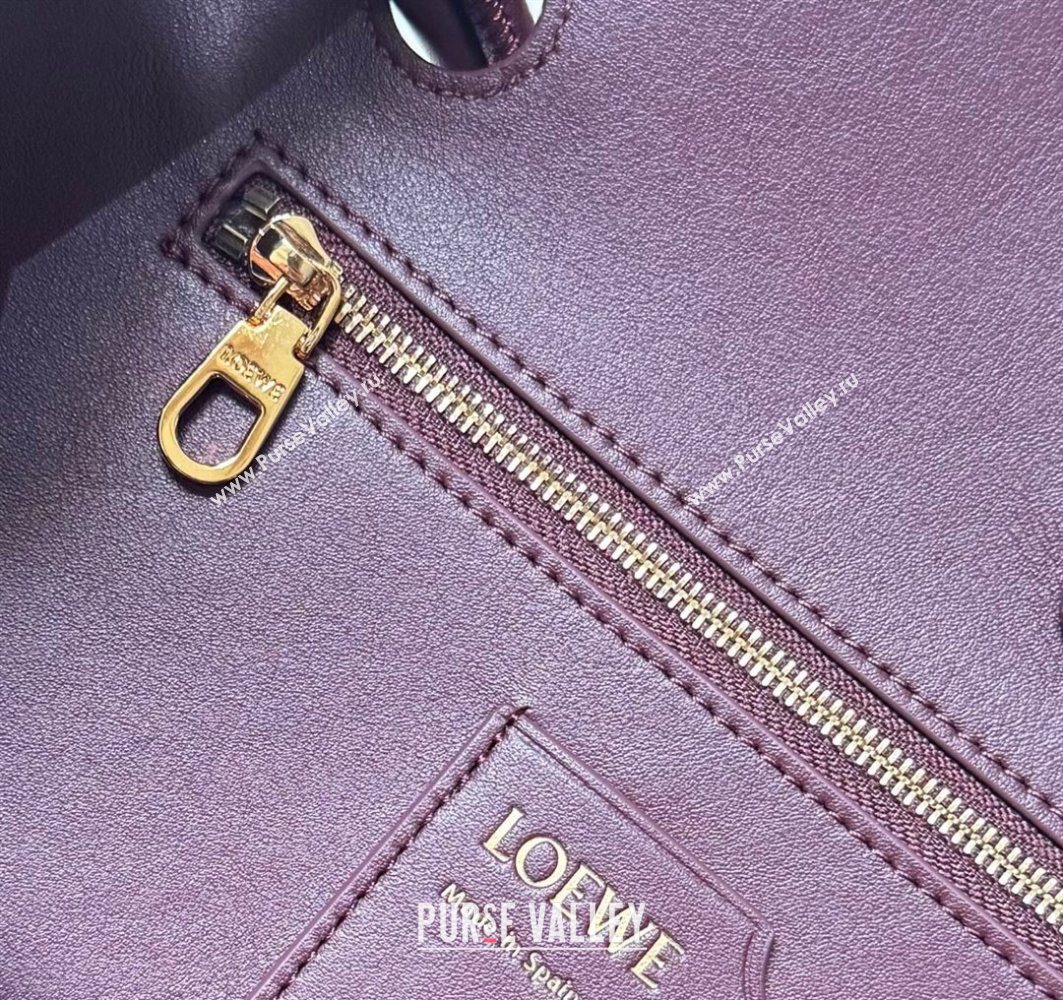 Loewe Large Madrid bag in supple calfskin Dark Burgundy 2025 052510 (YY-250801035)