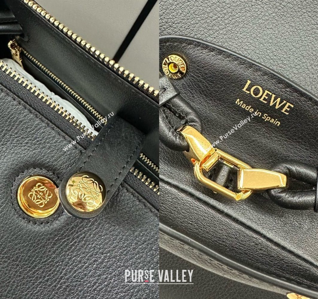 Loewe Medium Madrid bag in supple calfskin Black 2025 052451 (YS-250801046)