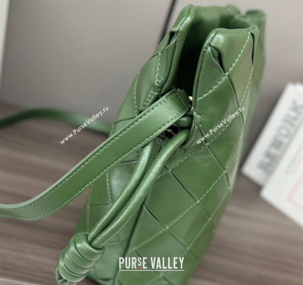 Loewe Medium Flamenco clutch in quilted nappa lambskin Green 2025 262487 (YS-250801047)