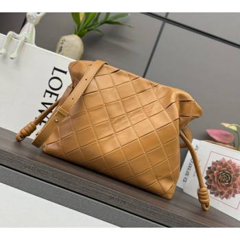 Loewe Medium Flamenco clutch in quilted nappa lambskin Brown 2025 262487 (YS-250801048)