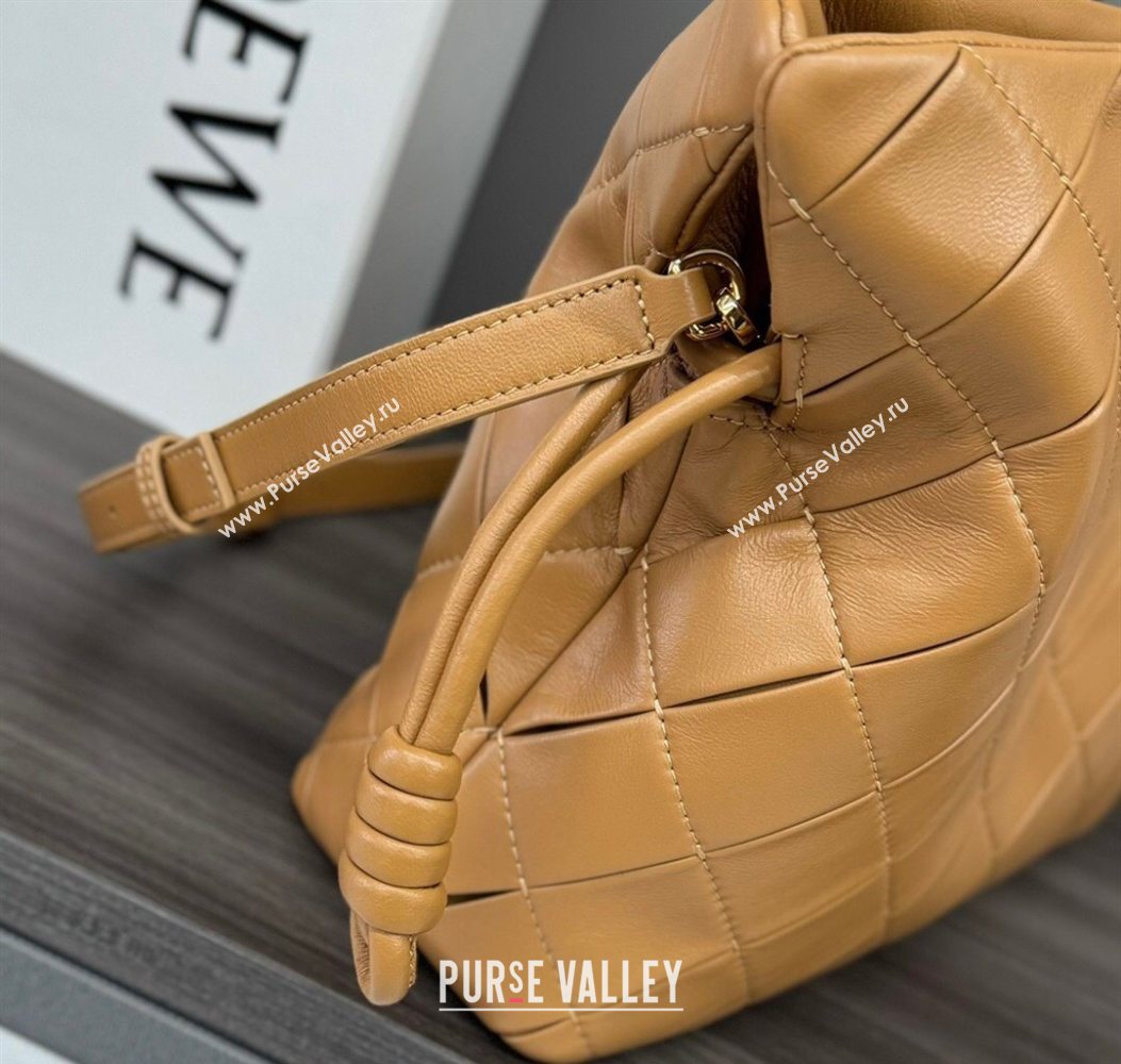 Loewe Medium Flamenco clutch in quilted nappa lambskin Brown 2025 262487 (YS-250801048)