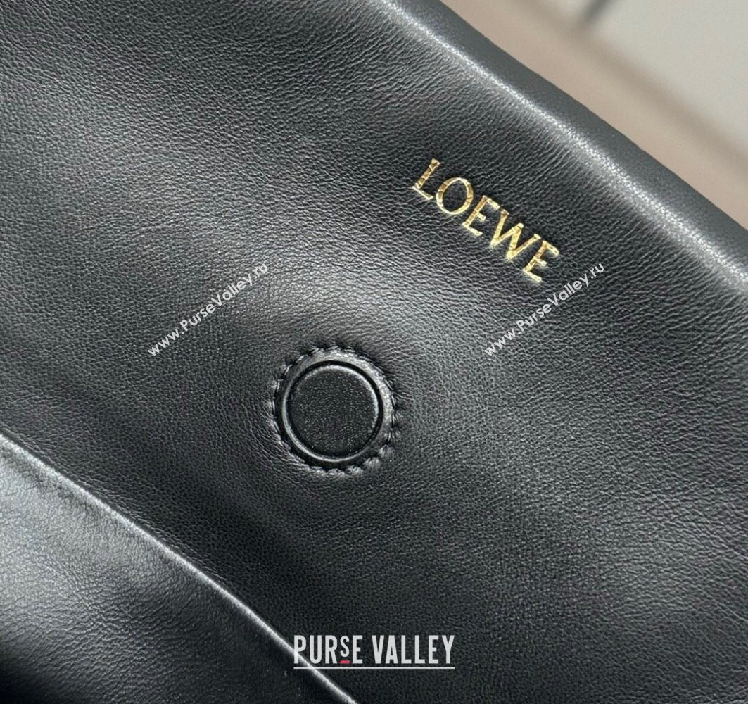 Loewe Medium Flamenco clutch in quilted nappa lambskin Black 2025 262487 (YS-250801049)