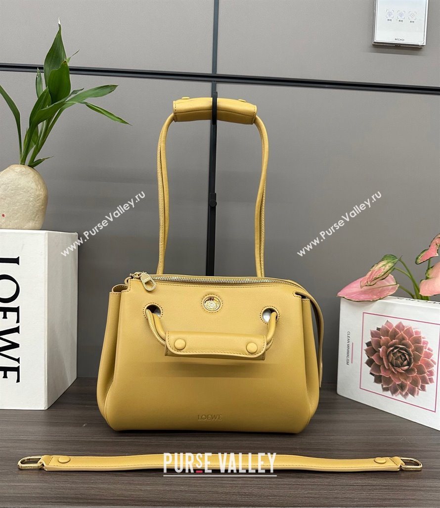 Loewe Small Madrid bag in supple calfskin Yellow 2025 012452 (YS-250801038)