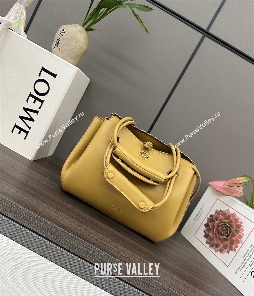 Loewe Small Madrid bag in supple calfskin Yellow 2025 012452 (YS-250801038)