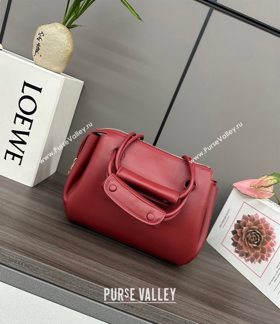 Loewe Small Madrid bag in supple calfskin Burnt Red 2025 012452 (YS-250801037)