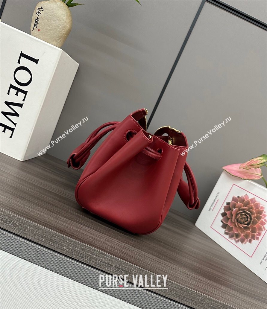Loewe Small Madrid bag in supple calfskin Burnt Red 2025 012452 (YS-250801037)