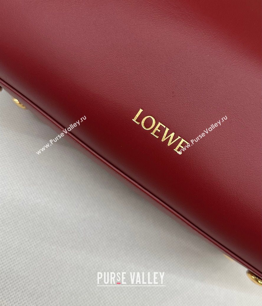 Loewe Small Madrid bag in supple calfskin Burnt Red 2025 012452 (YS-250801037)