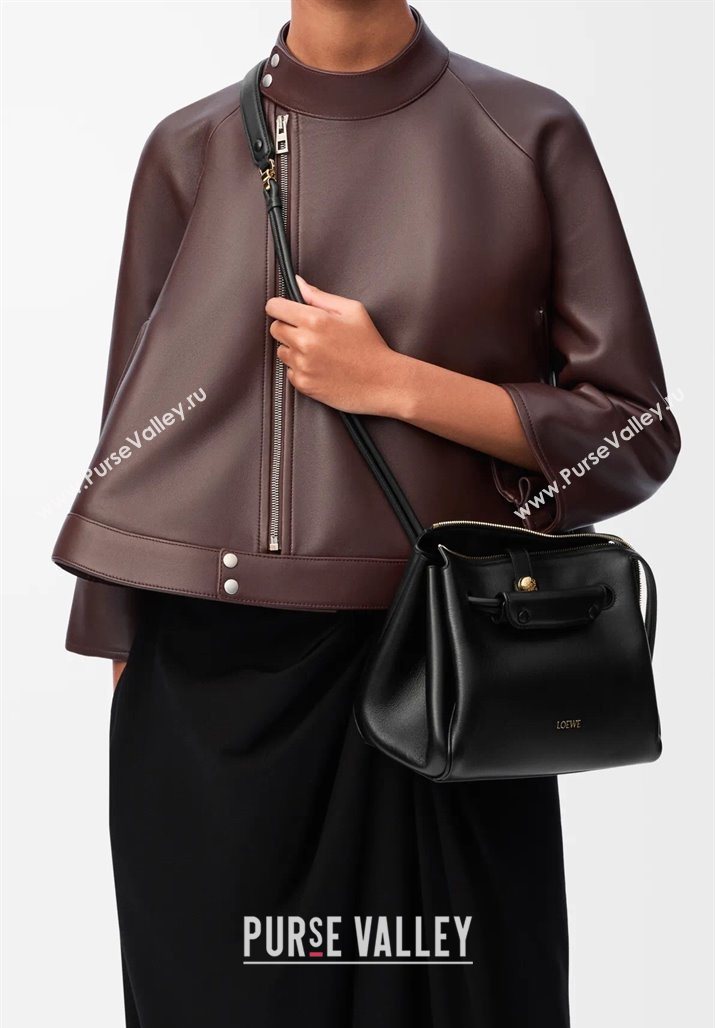 Loewe Small Madrid bag in supple calfskin Black 2025 012452 (YS-250801039)