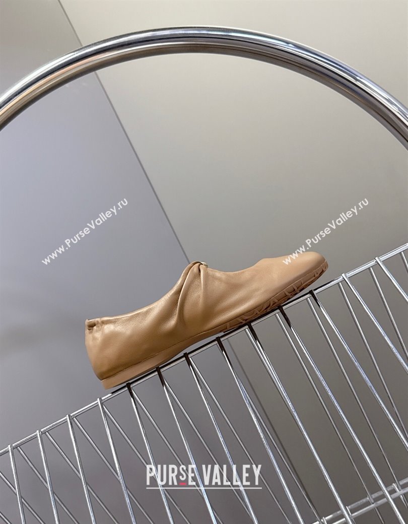 Loewe Pebble Soft ballerinas flat in nappa lambskin Brown 2025 (HQG-250823079)