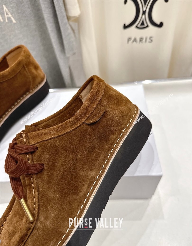 Loewe Faro Lace-up Shoes in Suede Brown2 2025 0823 (MD-250823073)