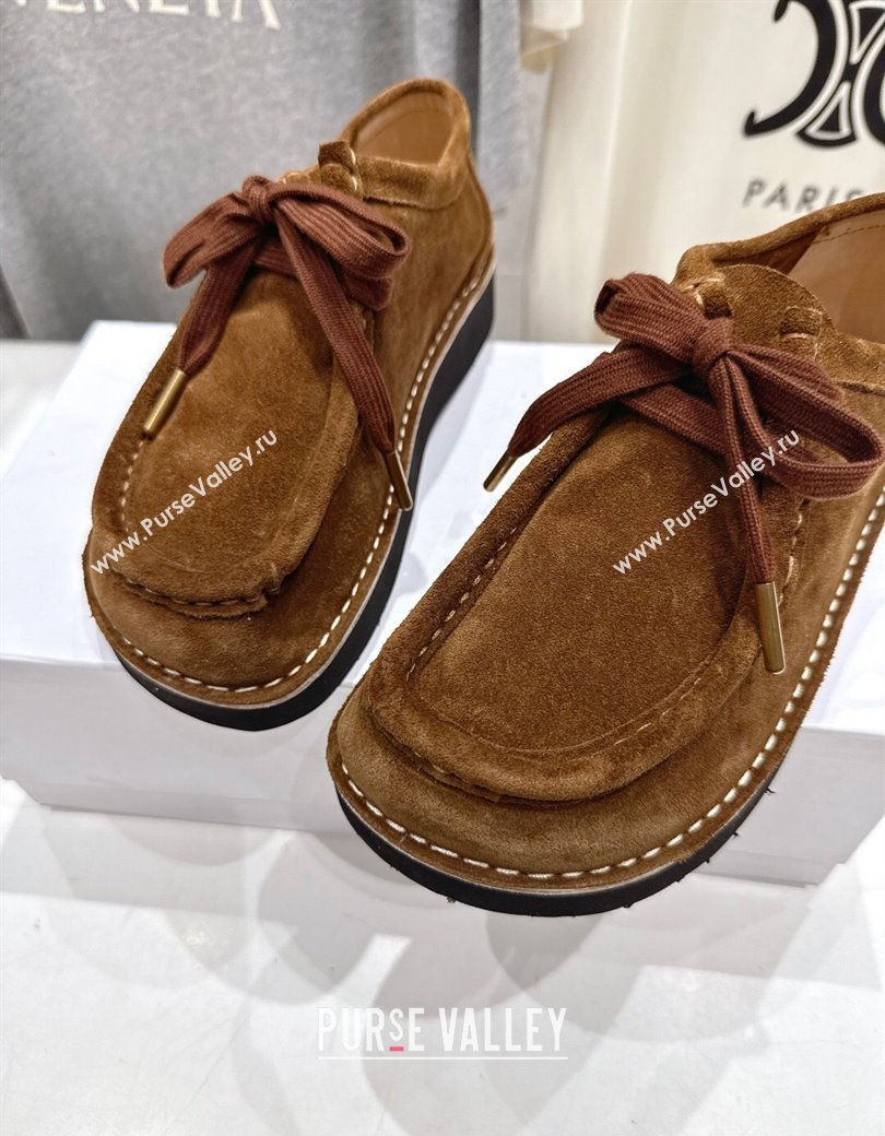 Loewe Faro Lace-up Shoes in Suede Brown2 2025 0823 (MD-250823073)