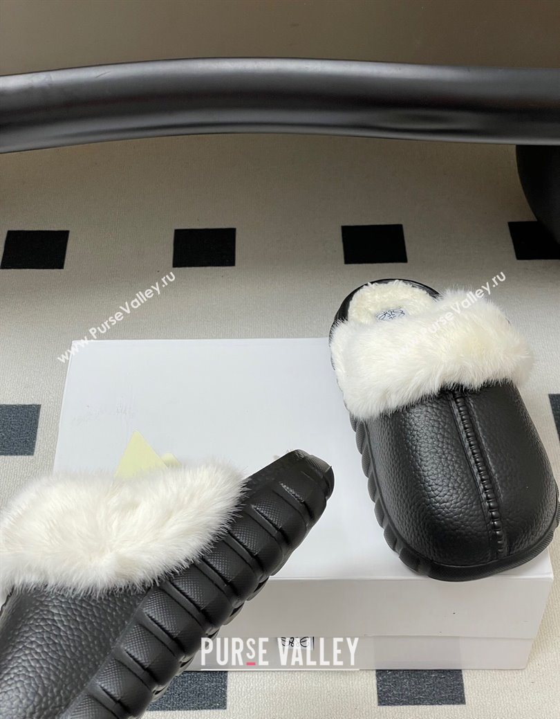 Loewe Wool Platform Mules Black 2025 LW103004 (MD-251030050)