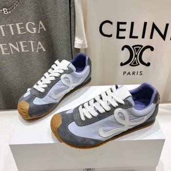 Loewe Ballet Runner 2.0 Sneakers in Nylon and Suede Purple/White 2025 (KL-251210055)