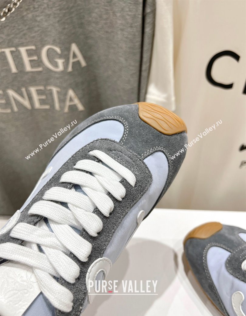 Loewe Ballet Runner 2.0 Sneakers in Nylon and Suede Purple/White 2025 (KL-251210055)