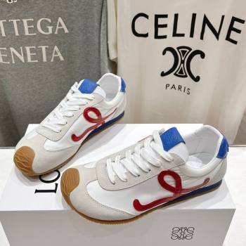 Loewe Ballet Runner 2.0 Sneakers in Nylon and Suede White3 2025 (KL-251210060)