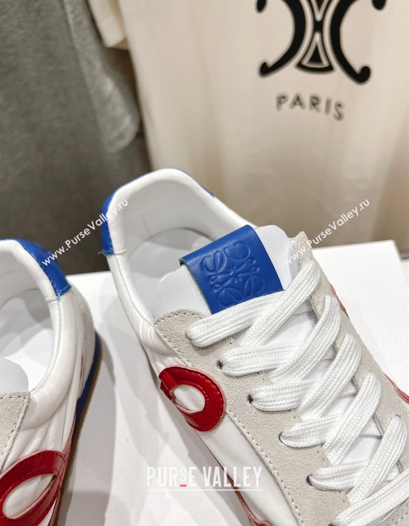 Loewe Ballet Runner 2.0 Sneakers in Nylon and Suede White3 2025 (KL-251210060)