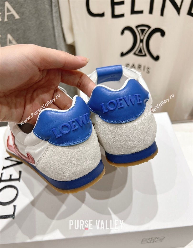 Loewe Ballet Runner 2.0 Sneakers in Nylon and Suede White3 2025 (KL-251210060)