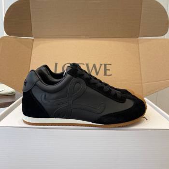 Loewe Ballet Runner 2.0 Sneakers in Nylon and Suede Black Upper 2025 1210 (KL-251210048)