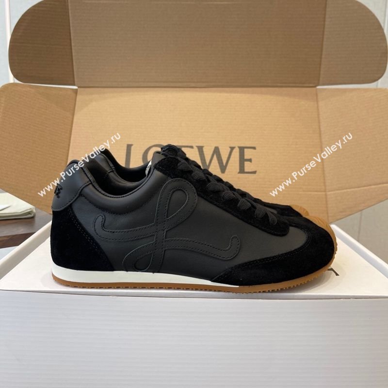 Loewe Ballet Runner 2.0 Sneakers in Nylon and Suede Black Upper 2025 1210 (KL-251210048)