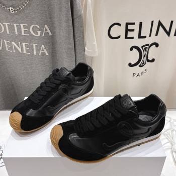 Loewe Ballet Runner 2.0 Sneakers in Leather and Suede Black Upper 2025 (KL-251210052)