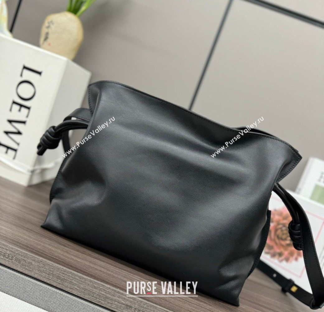 Loewe Flamenco Medium Clutch in Nappa Calfskin Leather Black 2026 262386 (Ys-260121073)