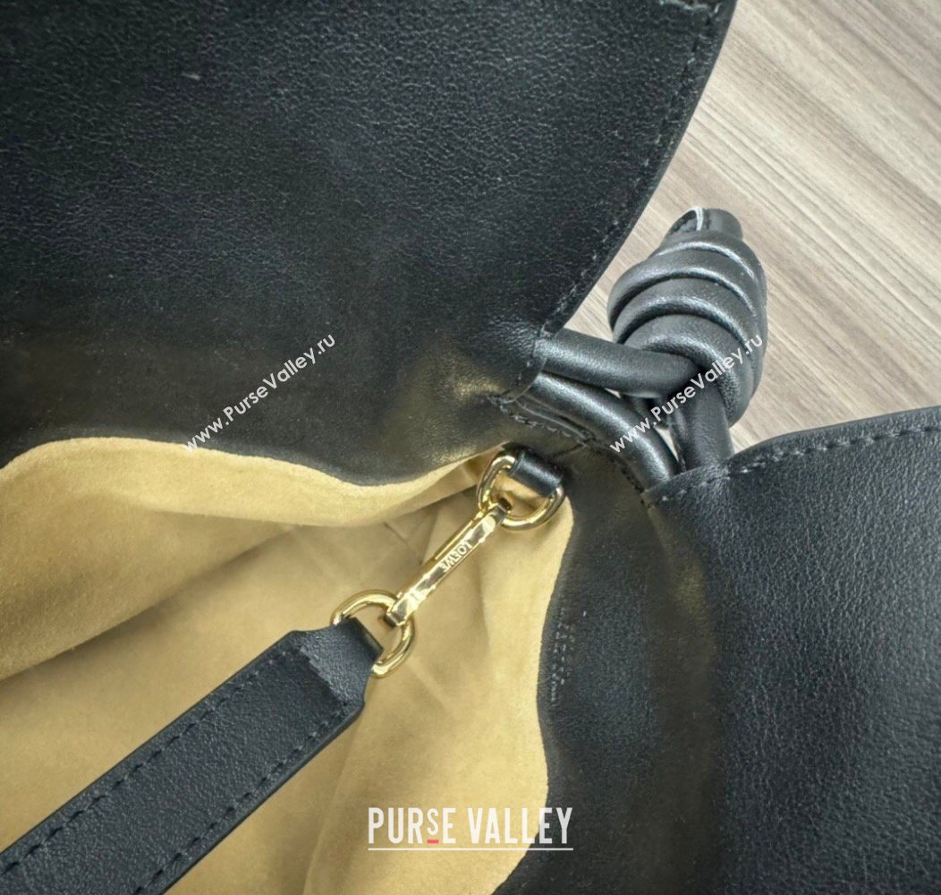 Loewe Flamenco Medium Clutch in Nappa Calfskin Leather Black 2026 262386 (Ys-260121073)