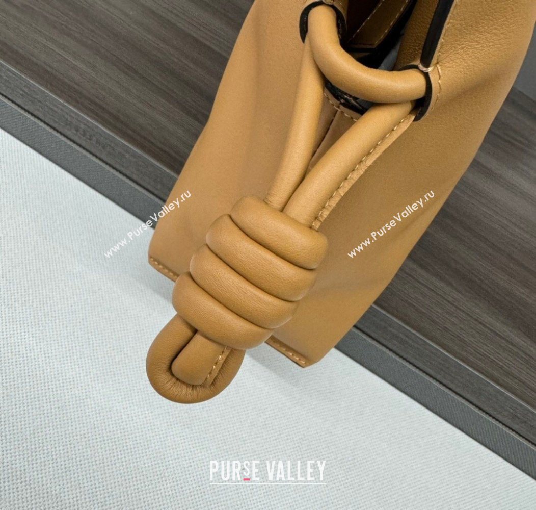 Loewe Flamenco Medium Clutch in Nappa Calfskin Leather Warm Desert Yellow 2026 262386 (Ys-260121074)