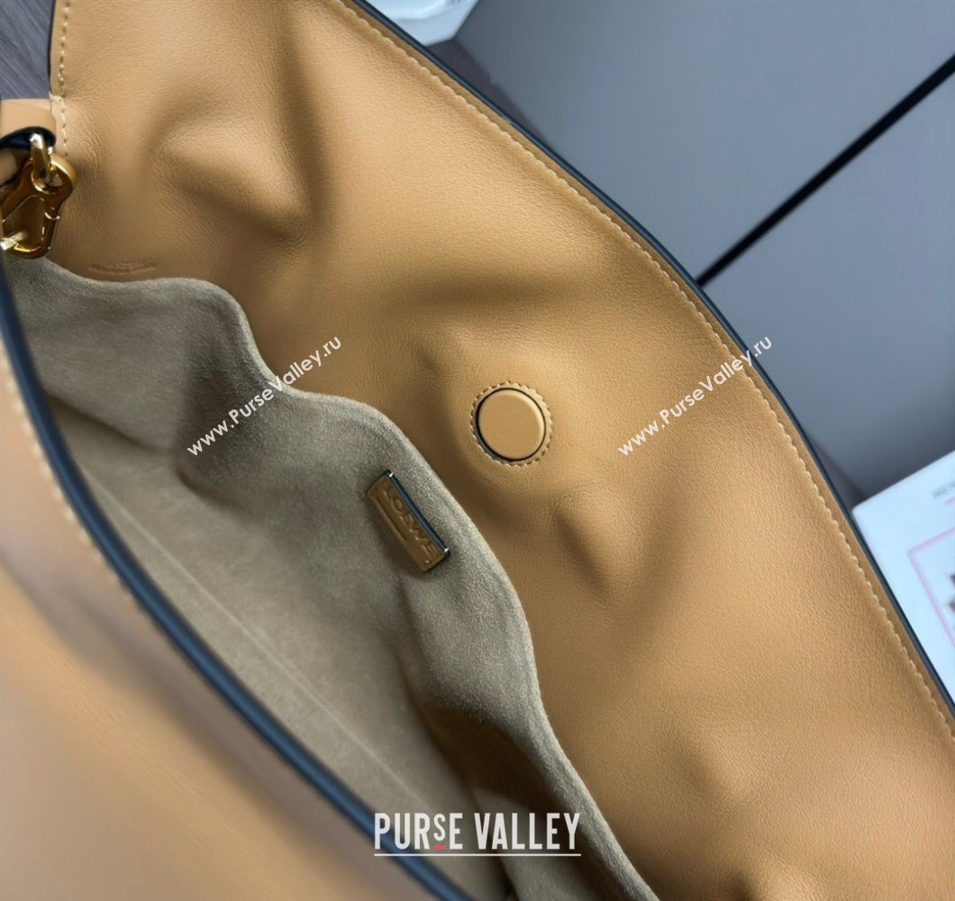 Loewe Flamenco Medium Clutch in Nappa Calfskin Leather Warm Desert Yellow 2026 262386 (Ys-260121074)