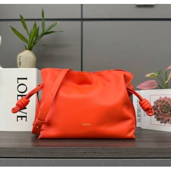 Loewe Flamenco Medium Clutch in Nappa Calfskin Leather Orange 2026 262386 (Ys-260121077)