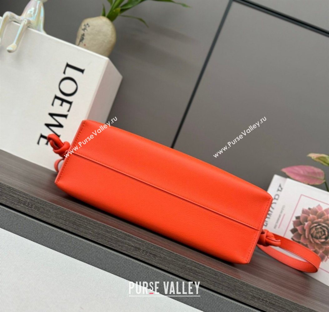Loewe Flamenco Medium Clutch in Nappa Calfskin Leather Orange 2026 262386 (Ys-260121077)