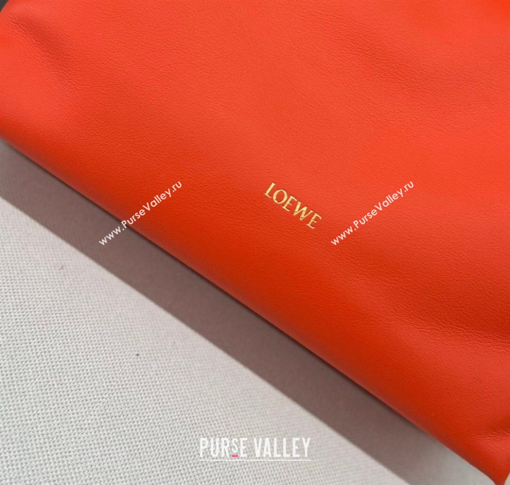 Loewe Flamenco Medium Clutch in Nappa Calfskin Leather Orange 2026 262386 (Ys-260121077)